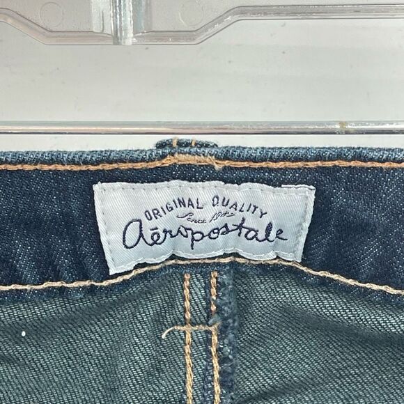 Aeropostale Womens Ashley Ultra Skinny Jeans Dark Wash Blue Stretch Size 1/2 Reg - Picture 5 of 9